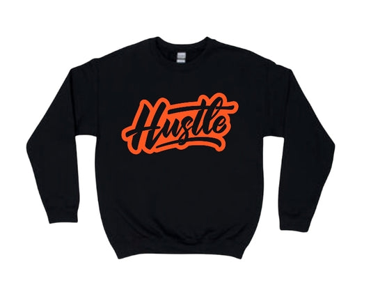 Orange Hustle Sweatshirt